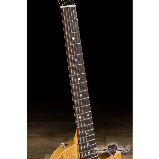 Fano SP6 Alt de Facto Korina Set Neck Guitar w/ Mini Humbuckers – Vintage Amber