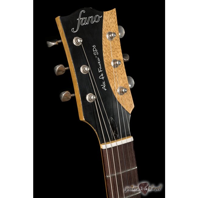 Fano SP6 Alt de Facto Korina Set Neck Guitar w/ Mini Humbuckers – Vintage Amber