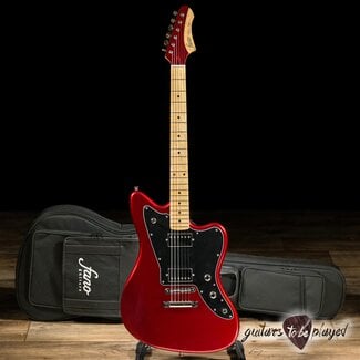 Fano Guitars Fano JM6 Oltre Humbucker Maple Fretboard Guitar w/ Gigbag – Candy Apple Red