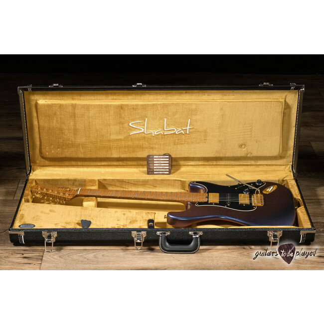 Shabat Lynx HSH Alder S-Style w/ Flame Roasted Maple – Cosmic Blue Colorshift