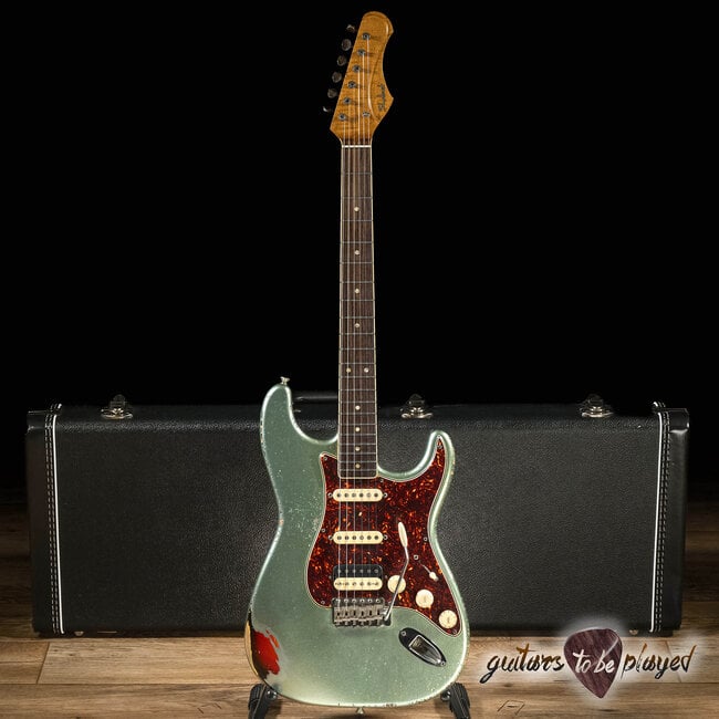 Shabat Lynx Alder HSS w/ Rosewood & Lollar 64’s/Imperial - Firemist Silver/3TSB