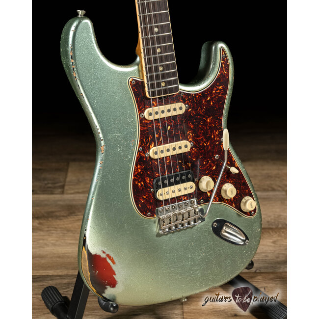 Shabat Lynx Alder HSS w/ Rosewood & Lollar 64’s/Imperial - Firemist Silver/3TSB