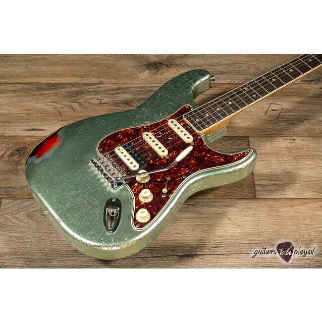 Shabat Lynx Alder HSS w/ Rosewood & Lollar 64’s/Imperial - Firemist Silver/3TSB