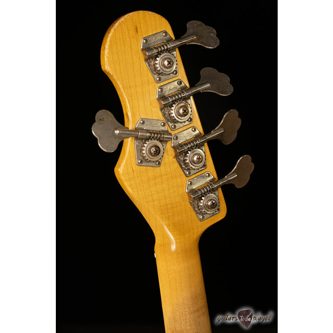 Shabat Tiger 5 String J-Bass w/ Maple Neck – Seafoam Green Over 3TSB