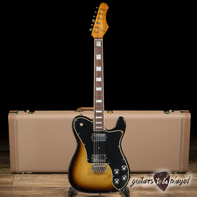 Shabat Lion Deluxe Mahogany Neck & Body w/ Lollar Imperials – Tobacco Burst