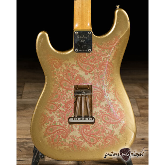 Shabat Lynx Alder S-Style w/ Lollar Blondes & Special S –Pink Paisley/Gold Burst