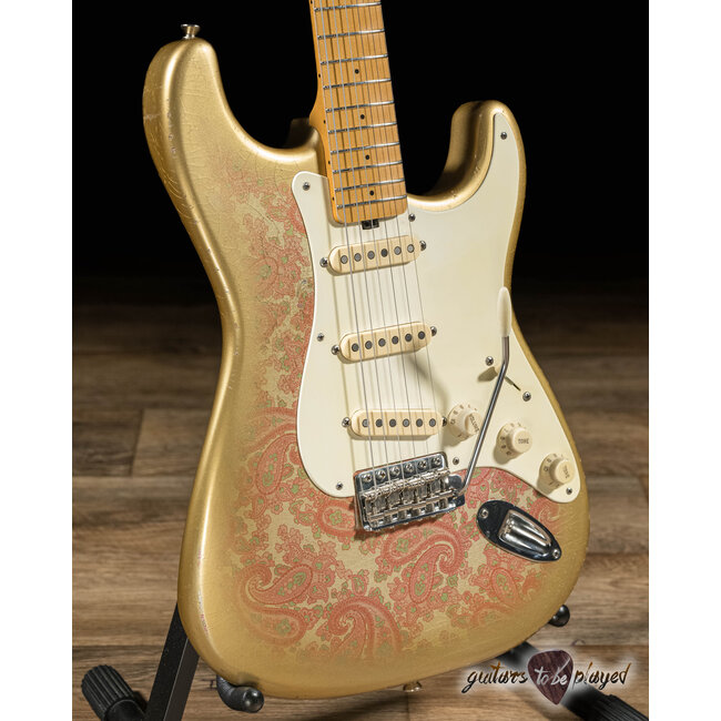 Shabat Lynx Alder S-Style w/ Lollar Blondes & Special S –Pink Paisley/Gold Burst