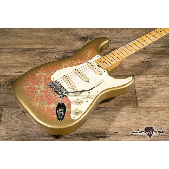 Shabat Lynx Alder S-Style w/ Lollar Blondes & Special S –Pink Paisley/Gold Burst