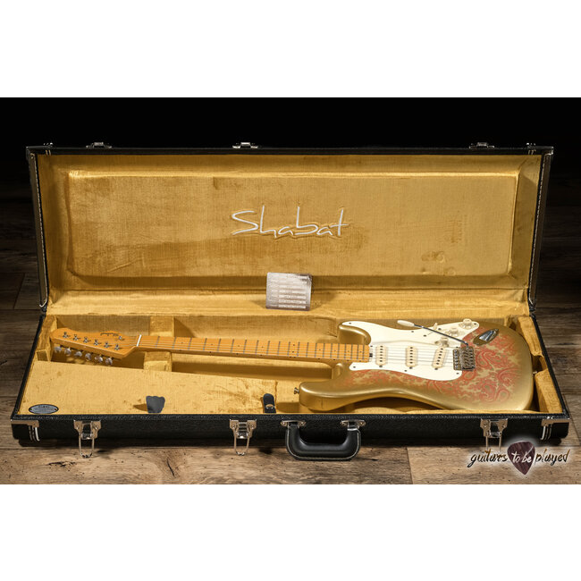 Shabat Lynx Alder S-Style w/ Lollar Blondes & Special S –Pink Paisley/Gold Burst