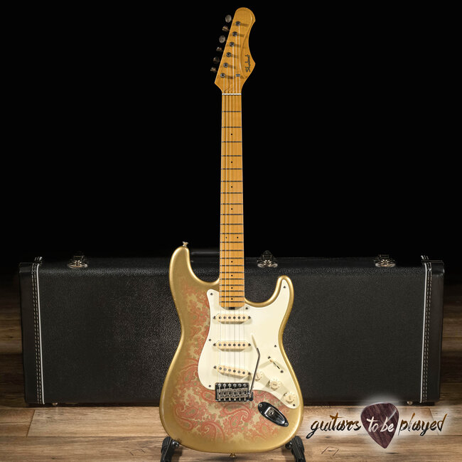 Shabat Lynx Alder S-Style w/ Lollar Blondes & Special S –Pink Paisley/Gold Burst