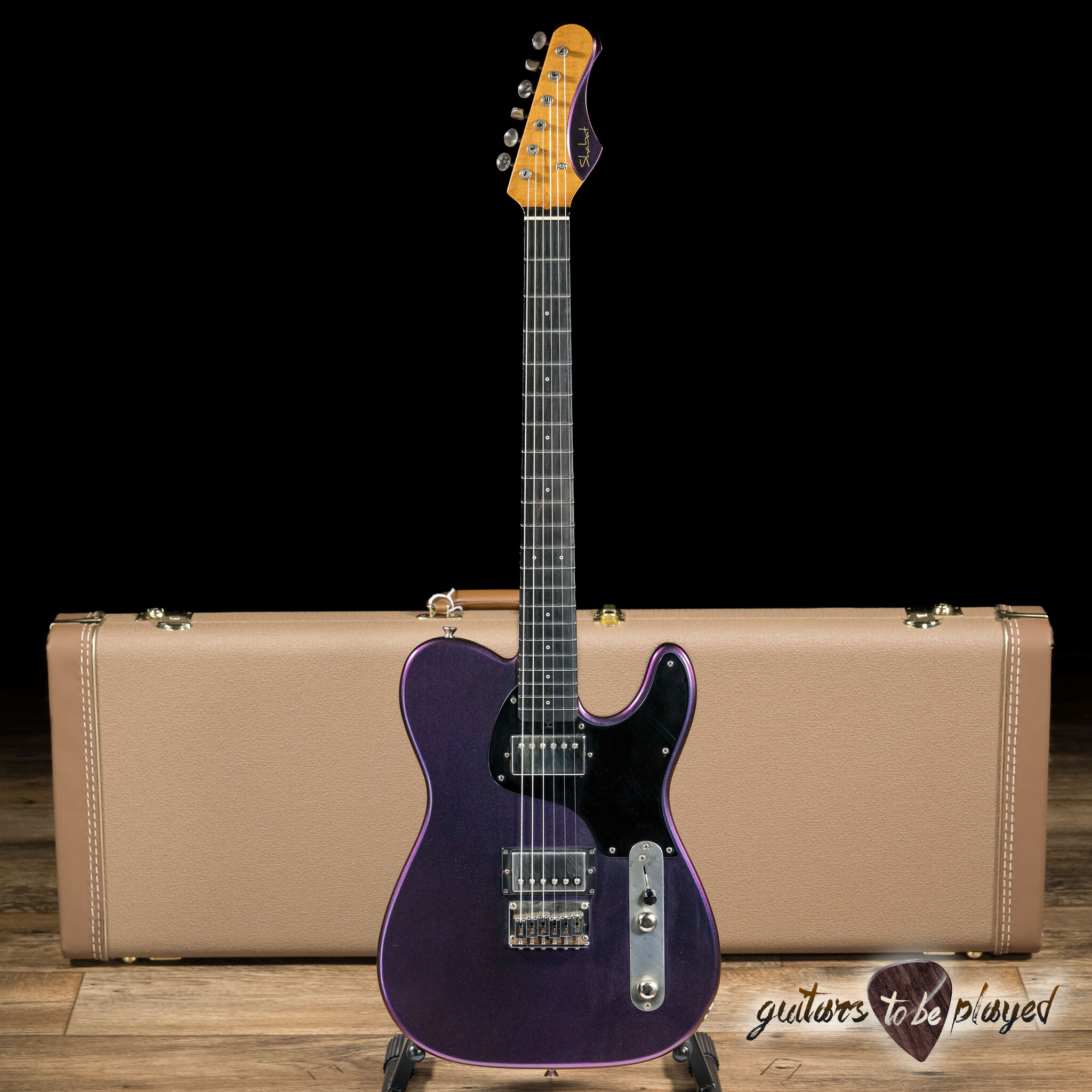 Shabat Lion Special Ebony FB w/ Stainless Frets – Cosmic Amethyst