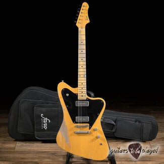 Fano Guitars Fano PX6 Oltre Maple Fretboard P-90 Guitar w/ Gigbag – Butterscotch Blonde