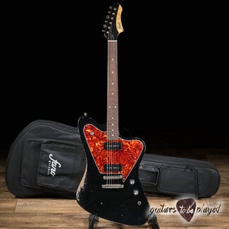 Fano Guitars Fano PX6 Oltre Lollar Low Wind & Standard P-90 Guitar w/ Gigbag – Bull Black