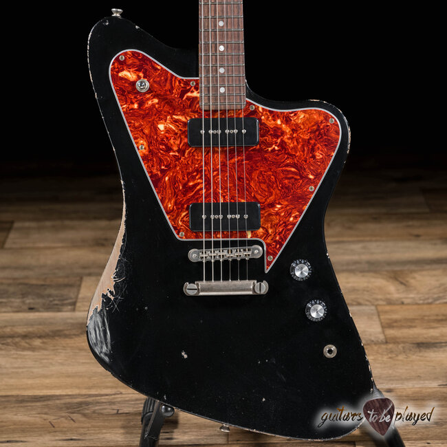 Fano PX6 Oltre Lollar Low Wind & Standard P-90 Guitar w/ Gigbag – Bull Black