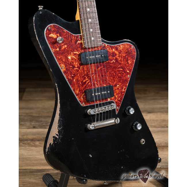 Fano PX6 Oltre Lollar Low Wind & Standard P-90 Guitar w/ Gigbag – Bull Black