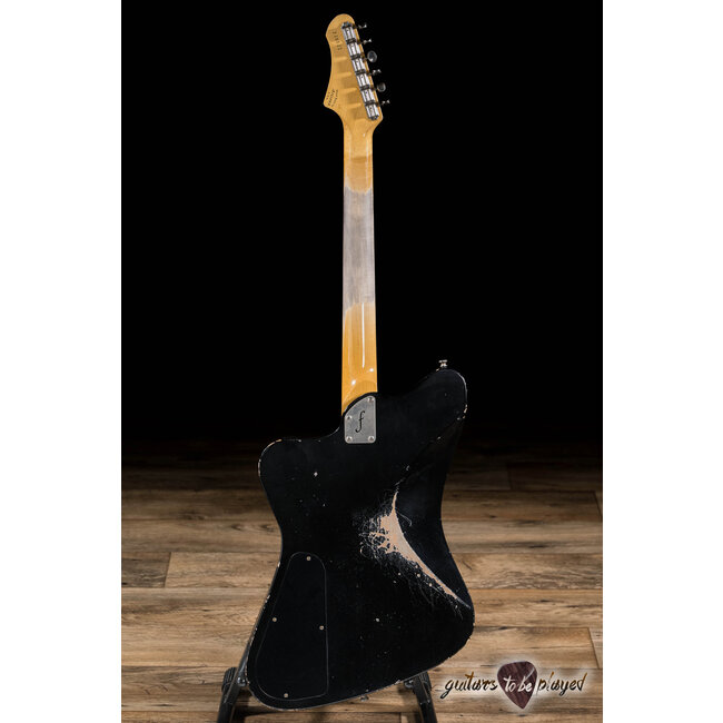 Fano PX6 Oltre Lollar Low Wind & Standard P-90 Guitar w/ Gigbag – Bull Black