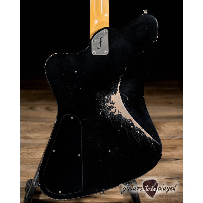 Fano PX6 Oltre Lollar Low Wind & Standard P-90 Guitar w/ Gigbag – Bull Black