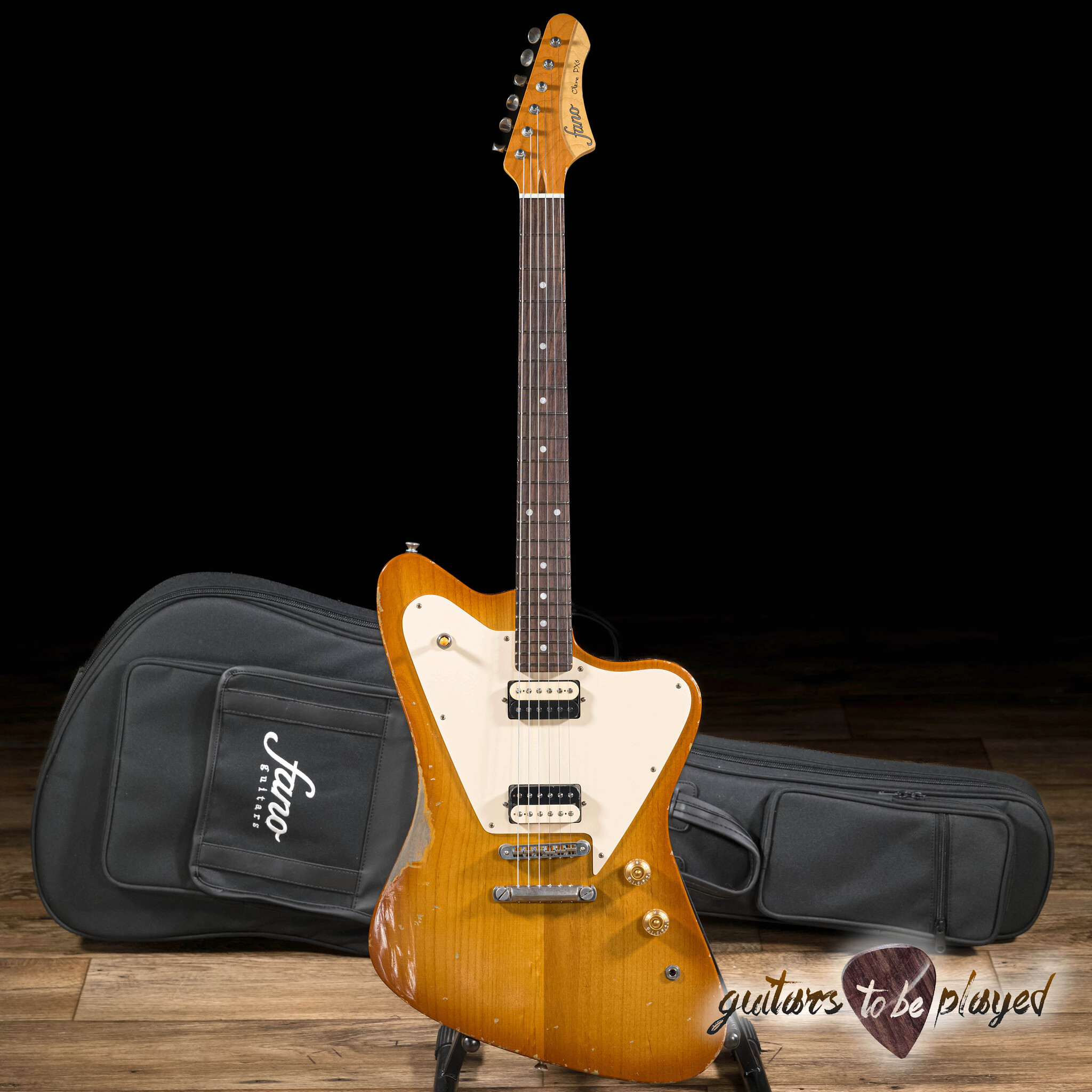 Fano PX6 Oltre Lollar Zebra Imperial Guitar – Faded Tea Fano PX6 Oltre Lollar Zebra Imperial Guitar – Faded Tea