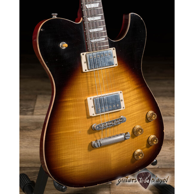 Fano TC6 Alt de Facto Maple Carve Top w/ Lollar Imperials & Case – Tobacco Burst