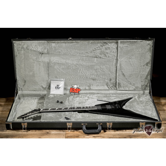 ESP E-II Arrow Floyd Rose EMG Guitar w/ Case – Black