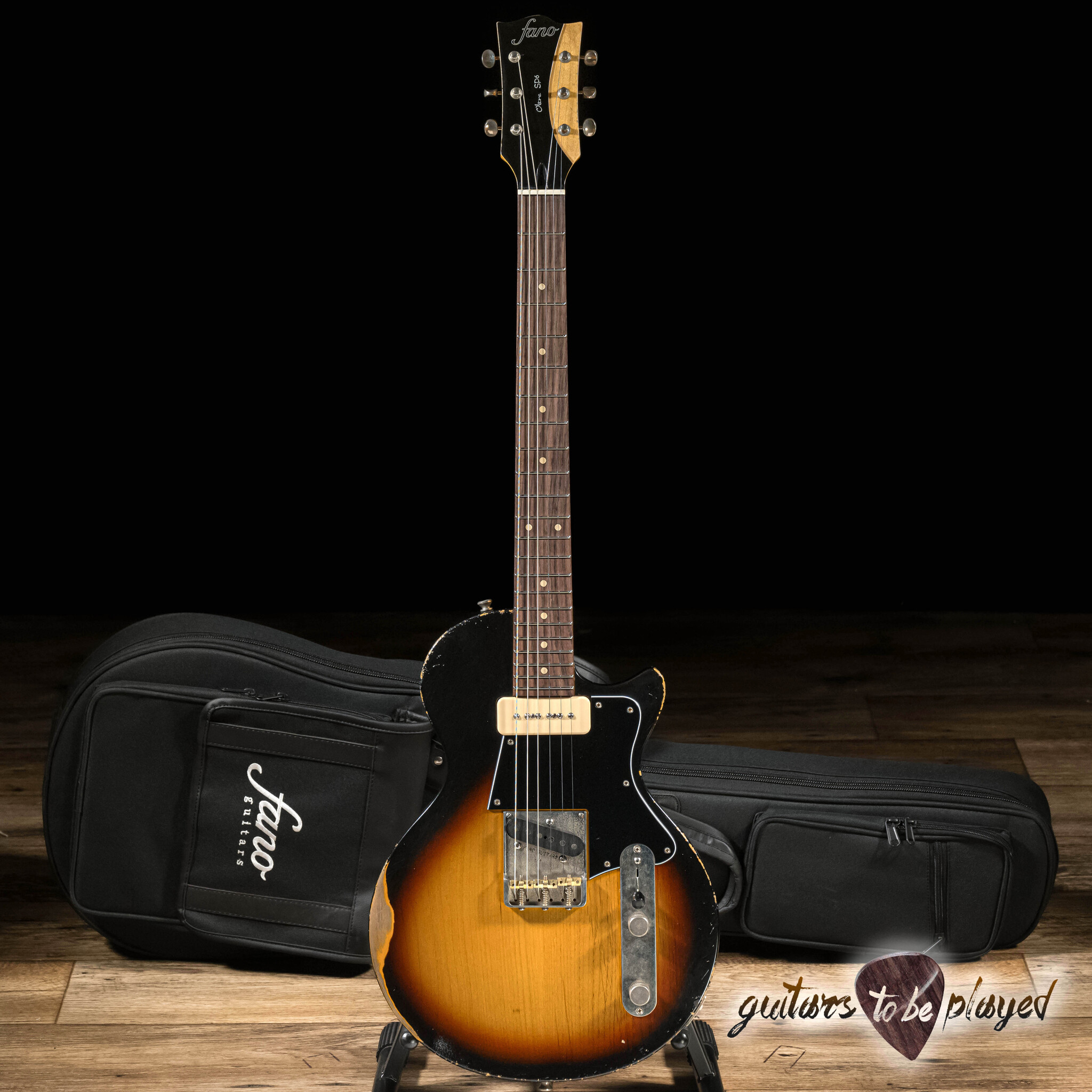 Fano SP6 Oltre Lollar P-90 & Special T Guitar w/ Bag – 3-Tone 