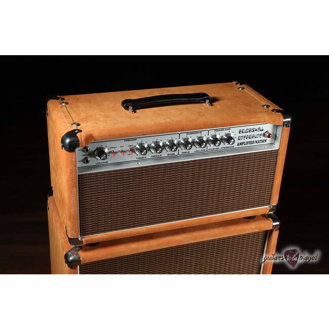 Amplified Nation Bombshell Overdrive 50W Head & 112 Cab – Golden Brown Suede