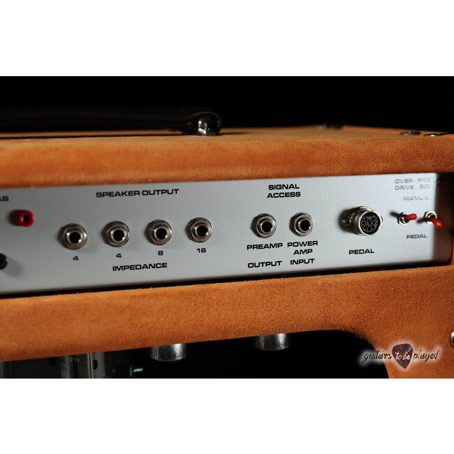 Amplified Nation Bombshell Overdrive 50W Head & 112 Cab – Golden Brown Suede