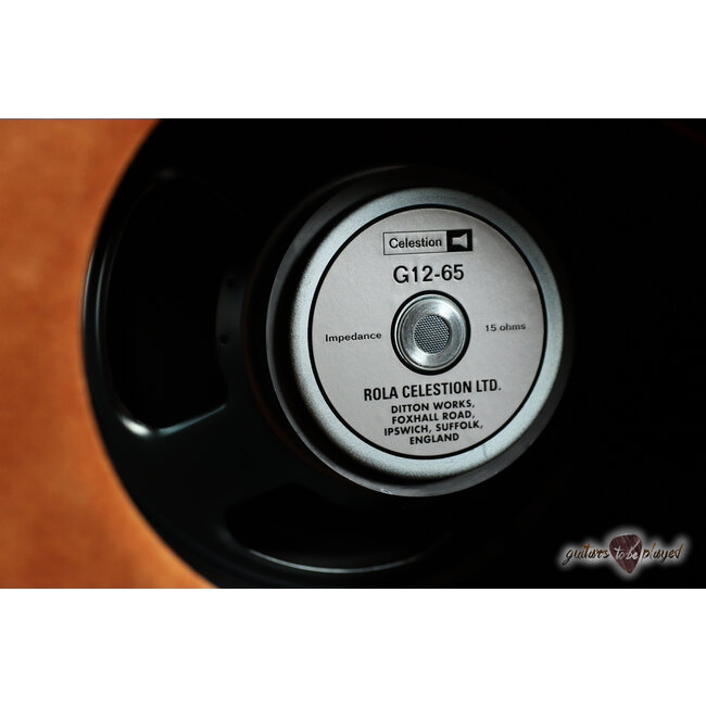 Amplified Nation Bombshell Overdrive 50W Head & 112 Cab – Golden Brown Suede