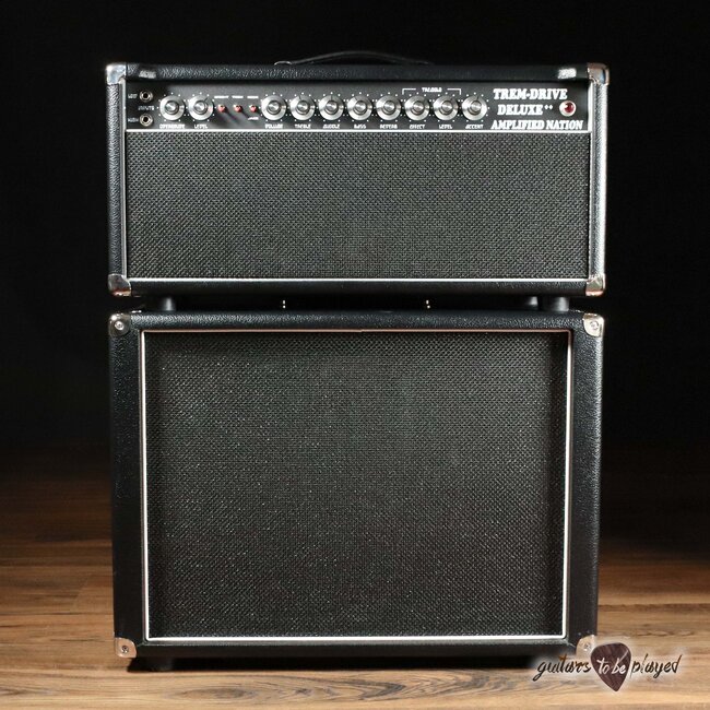 Amplified Nation Trem-Drive Deluxe 50W Head & 112 OS Cab – Black