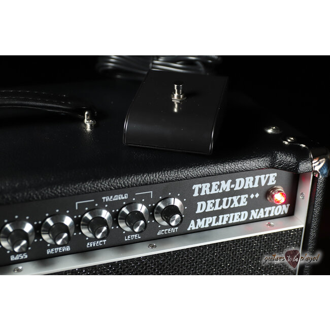 Amplified Nation Trem-Drive Deluxe 50W Head & 112 OS Cab – Black