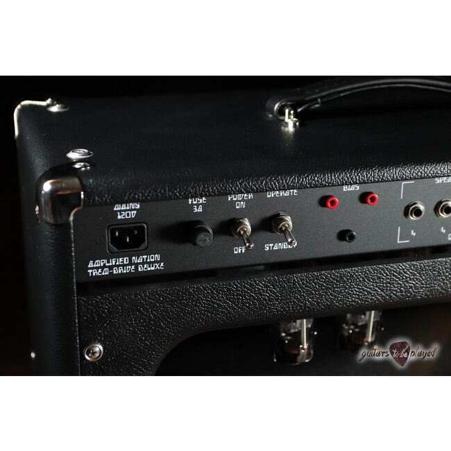Amplified Nation Trem-Drive Deluxe 50W Head & 112 OS Cab – Black