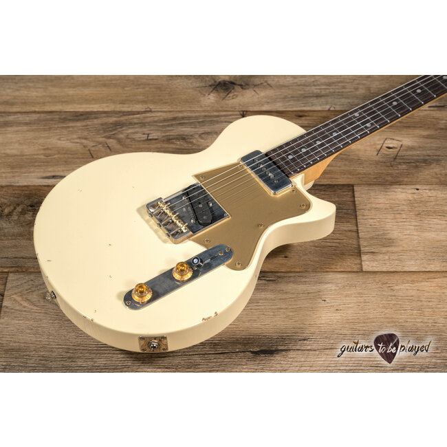 Fano SP6 Oltre Lollar OmniTron P-90 & Vintage T Guitar w/ Gigbag – Vintage Cream