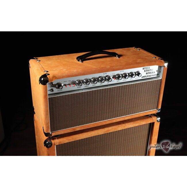 Amplified Nation Steel String Singer 50W Head & 212 Cab – Golden Brown Suede