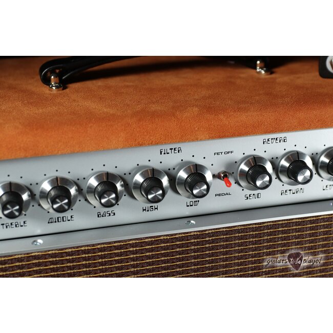 Amplified Nation Steel String Singer 50W Head & 212 Cab – Golden Brown Suede