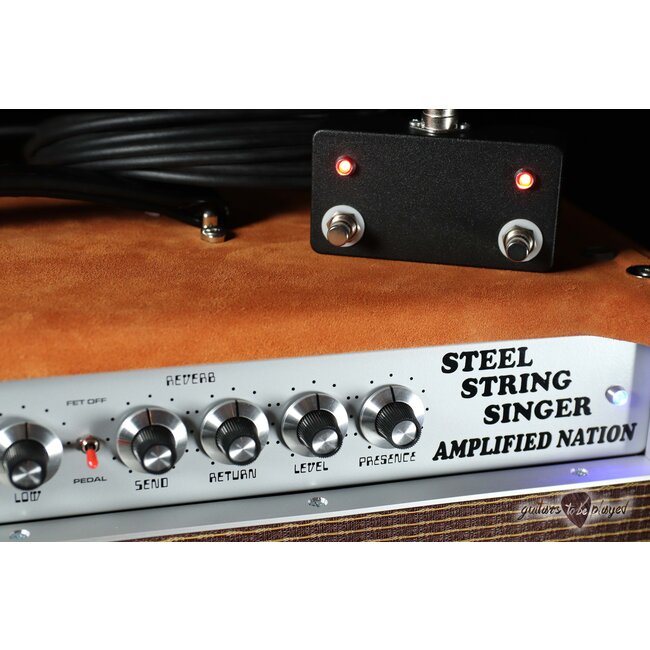 Amplified Nation Steel String Singer 50W Head & 212 Cab – Golden Brown Suede
