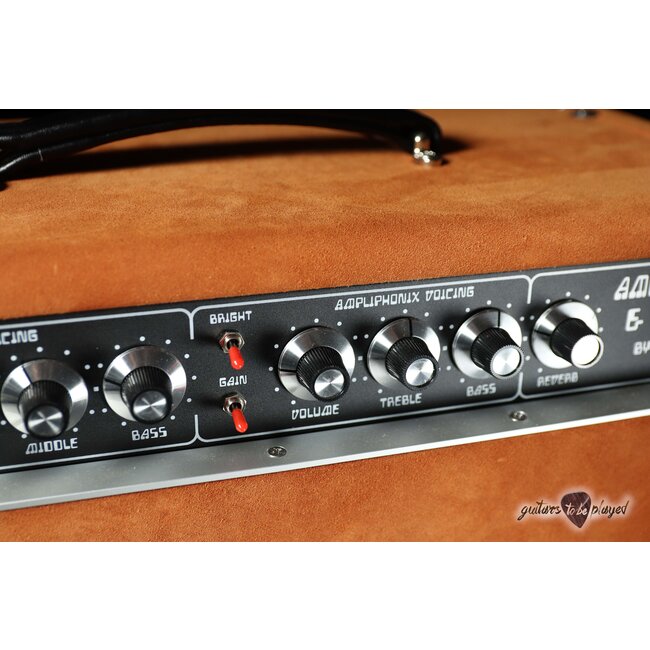 Amplified Nation Ampliphonix & Gain 50W Head & 212 Cab – Golden Brown Suede