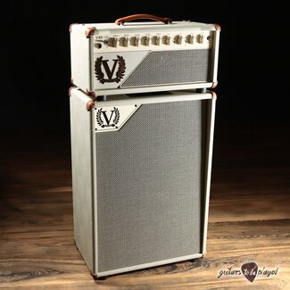 Victory Amps 2022 Victory V40 Deluxe Amp Head & V212 Cab w/ Footswitch – Cream