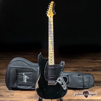Fano Guitars Fano MG6 Oltre Maple Fretboard Lollar P-90 Guitar w/ Gigbag – Bull Black