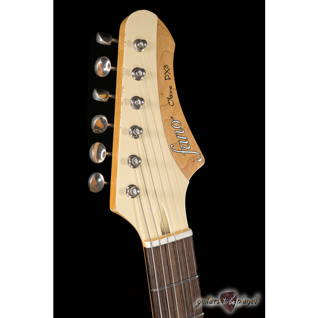 Fano PX6 Oltre Lollar Zebra Imperial Guitar w/ Gigbag – Vintage Cream