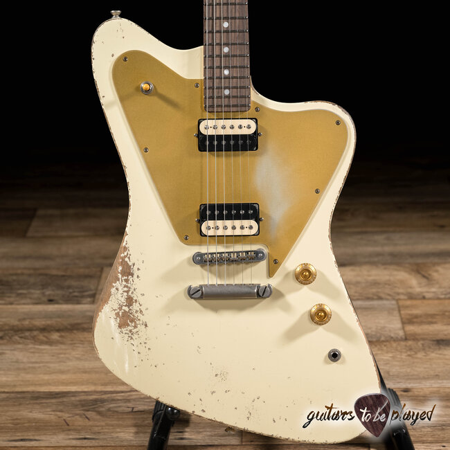 Fano PX6 Oltre Lollar Zebra Imperial Guitar w/ Gigbag – Vintage Cream