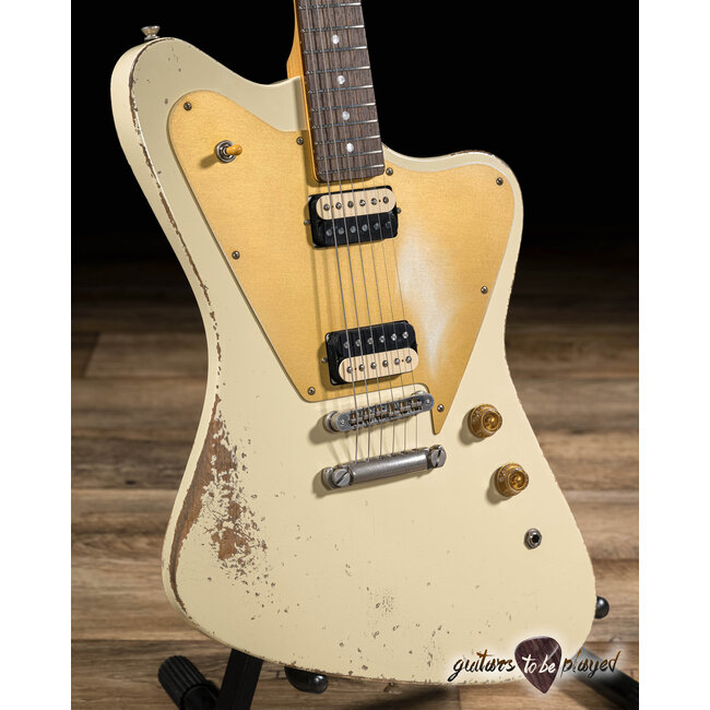 Fano PX6 Oltre Lollar Zebra Imperial Guitar w/ Gigbag – Vintage Cream