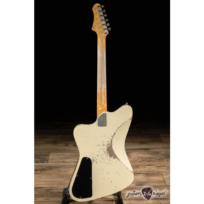 Fano PX6 Oltre Lollar Zebra Imperial Guitar w/ Gigbag – Vintage Cream