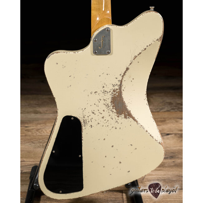 Fano PX6 Oltre Lollar Zebra Imperial Guitar w/ Gigbag – Vintage Cream