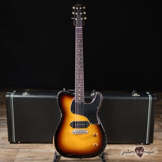 Shabat Guitars Shabat Lion STP Single Dogear P-90 24.75” Scale Guitar – Tobacco Burst