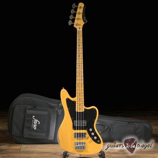 Fano Guitars Fano JM4 Oltre Electric Bass Maple Fingerboard w/ Gigbag – Butterscotch Blonde