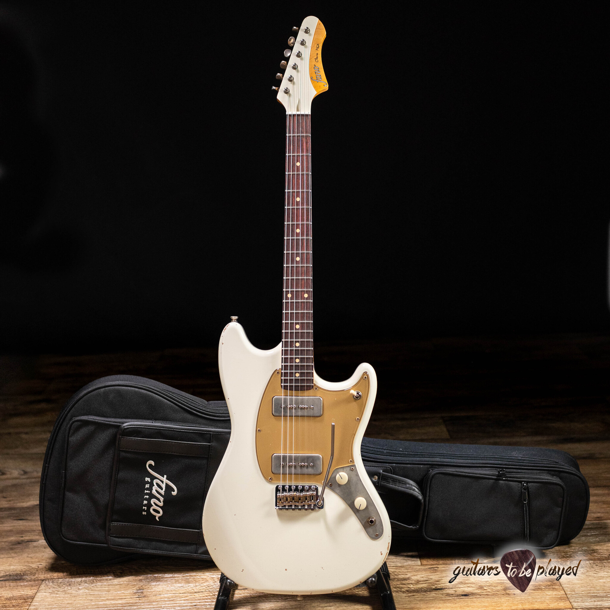 Fano MG6 Oltre P-90 Guitar w/ Gigbag – Olympic White - Guitars To