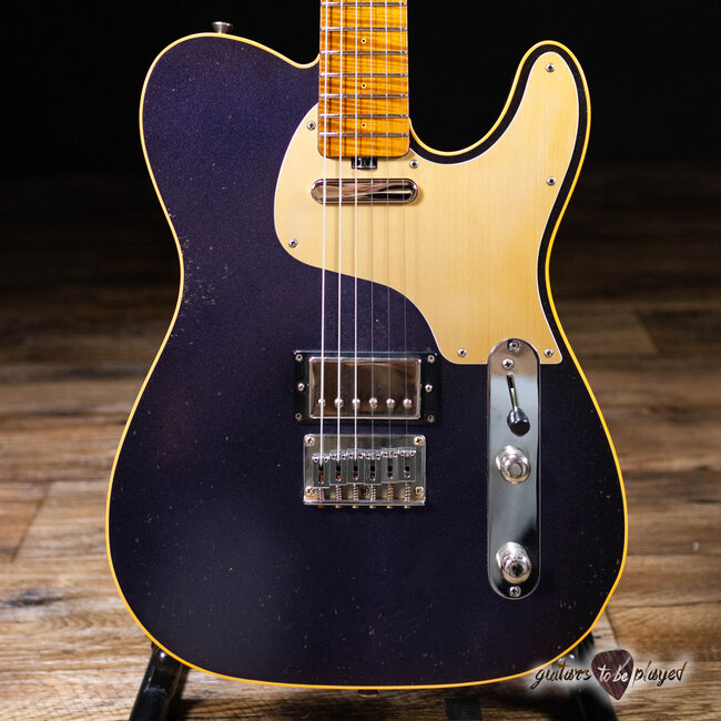 Shabat Lion Special Flame Maple Neck w/ Lollar Special & HB – Cosmic Amethyst