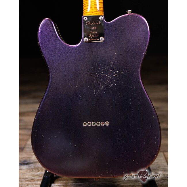 Shabat Lion Special Flame Maple Neck w/ Lollar Special & HB – Cosmic Amethyst