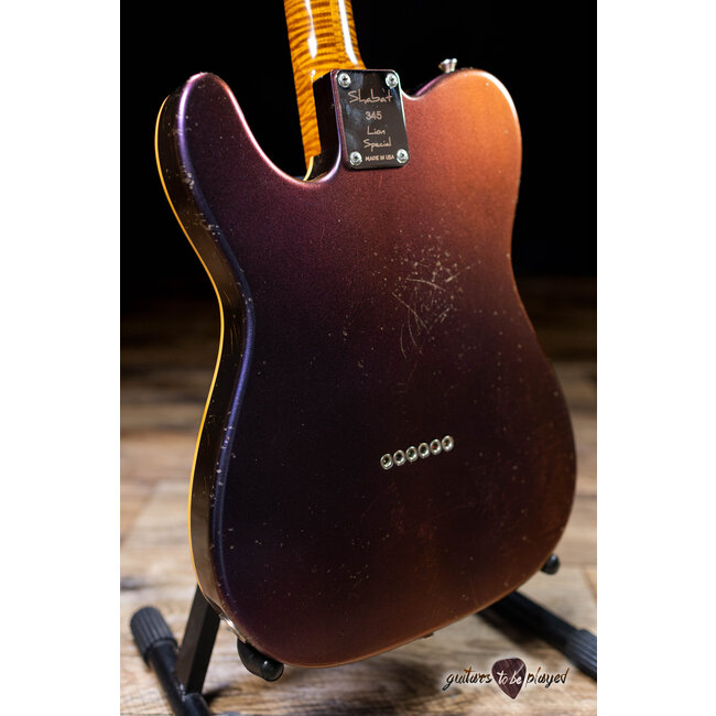 Shabat Lion Special Flame Maple Neck w/ Lollar Special & HB – Cosmic Amethyst