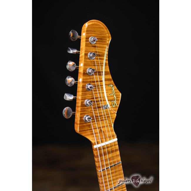 Shabat Lion Special Flame Maple Neck w/ Lollar Special & HB – Cosmic Amethyst